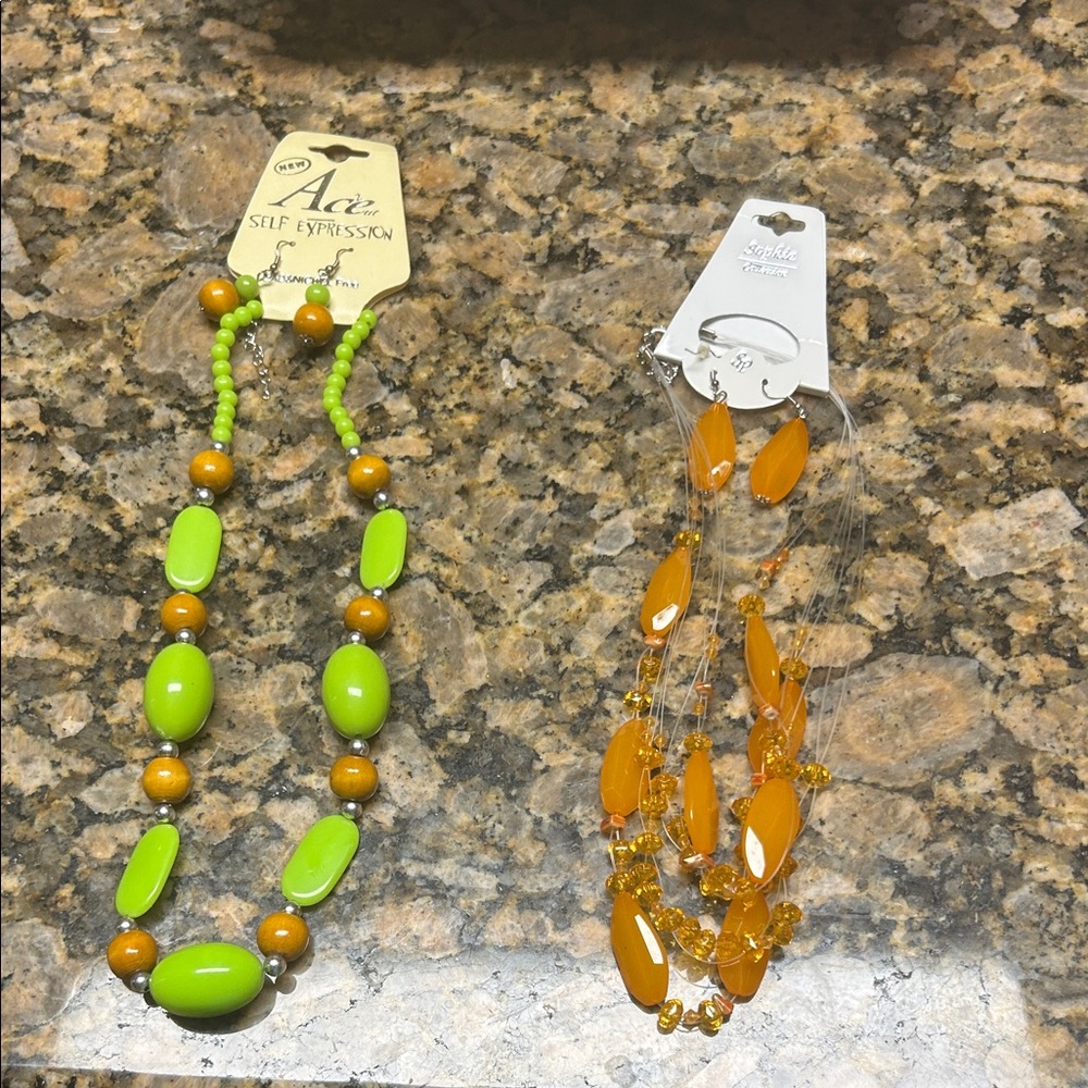 Green and Gold Necklace